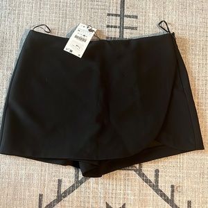 Zara High-waisted Skort - XL Black